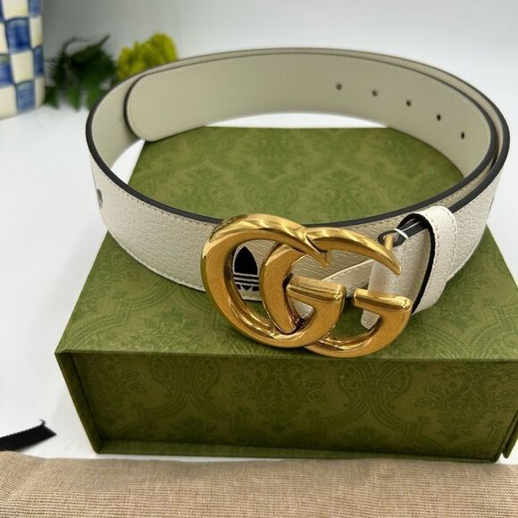 Unisex Gucci, X Adidas, GG Marmont, leather belt size size 90 cm/36 inches Italy main image 5